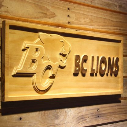 British Columbia Lions Wood Sign - Legacy Edition neon sign LED