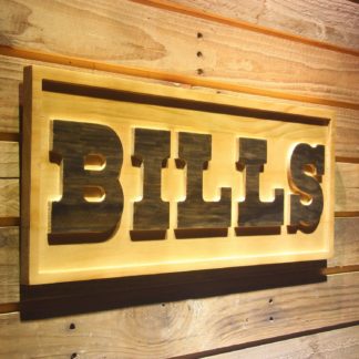 Buffalo Bills 1974-2010 Logo Wood Sign - Legacy Edition neon sign LED