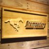 Calgary Stampeders Horse Outline Wood Sign
