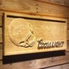 Carolina Panthers Coors Light Helmet Wood Sign