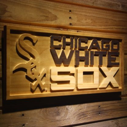 Chicago White Sox Wood Sign neon sign LED