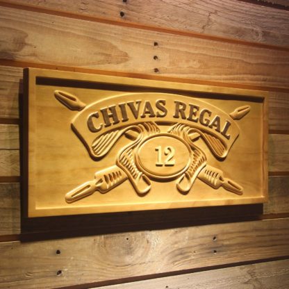 Chivas Regal 12 Wood Sign neon sign LED