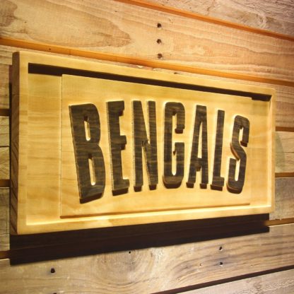 Cincinnati Bengals 1980 Logo Wood Sign - Legacy Edition neon sign LED