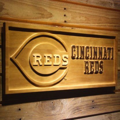 Cincinnati Reds Wood Sign neon sign LED