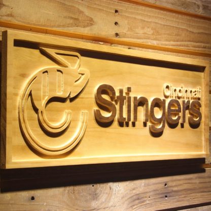 Cincinnati Stingers Wood Sign - Legacy Edition neon sign LED