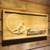 Cleveland Browns Coors Light Helmet Wood Sign
