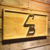 Cleveland Browns Unused CB Logo Wood Sign - Legacy Edition