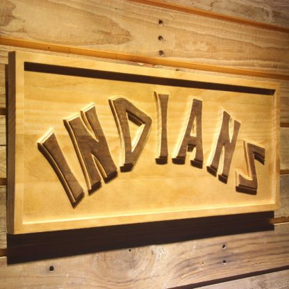 Cleveland Indians 1975-1977 Wood Sign - Legacy Edition neon sign LED