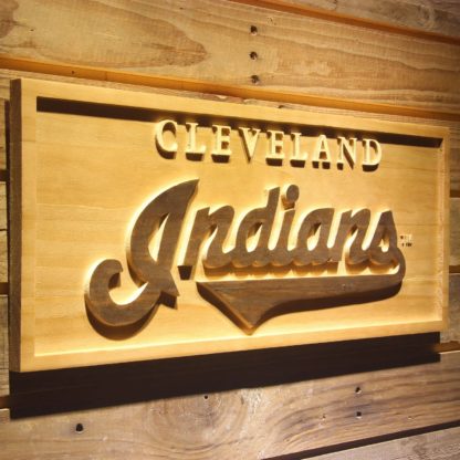 Cleveland Indians 1994-2011 Wood Sign - Legacy Edition neon sign LED