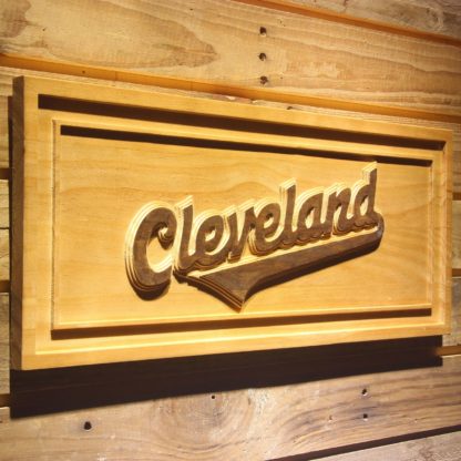 Cleveland Indians 2008-2010 Logo Wood Sign - Legacy Edition neon sign LED
