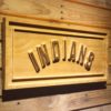 Cleveland Indians Text Wood Sign