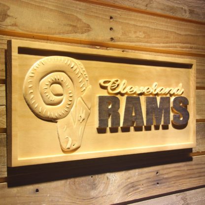 Cleveland Rams 1941-1942 Wood Sign - Legacy Edition neon sign LED