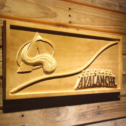 Colorado Avalanche Split Wood Sign neon sign LED