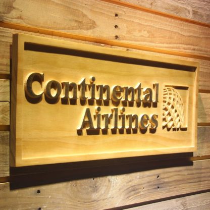 Continental Airlines Wood Sign neon sign LED