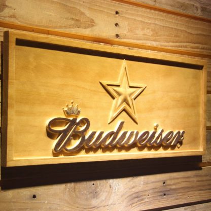 Dallas Cowboys Budweiser Wood Sign neon sign LED