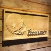 Dallas Cowboys Coors Light Helmet Wood Sign