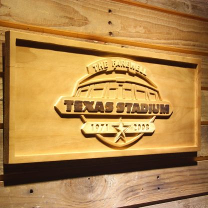 Dallas Cowboys Texas Stadium The Farewell Wood Sign - Legacy Edition neon sign LED