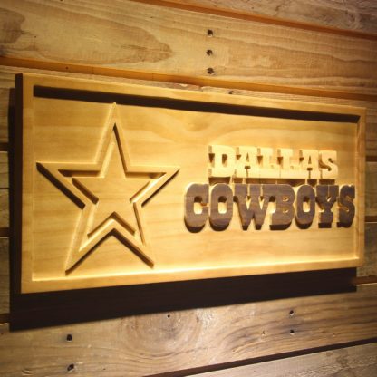 Dallas Cowboys Wood Sign neon sign LED