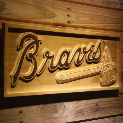 Atlanta Braves Wood Sign neon sign LED