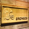 Denver Broncos Helmet Wood Sign