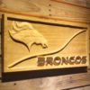 Denver Broncos Split Wood Sign