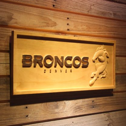 Denver Broncos Wild Wood Sign neon sign LED