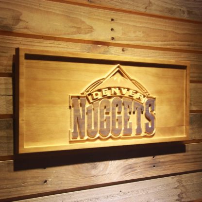 Denver Nuggets Wood Sign neon sign LED