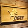 Detroit Lions 2 Wood Sign