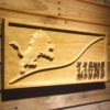 Detroit Lions Split Wood Sign