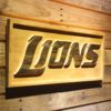 Detroit Lions Text Wood Sign