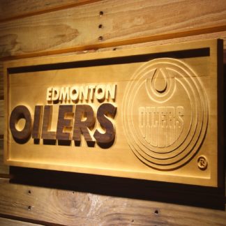 Edmonton Oilers Wood Sign neon sign LED