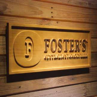 Foster`s Wood Sign neon sign LED