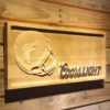 Atlanta Falcons Coors Light Helmet Wood Sign - Image 6