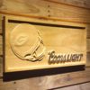 Green Bay Packers Coors Light Helmet Wood Sign