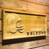 Atlanta Falcons Helmet Wood Sign