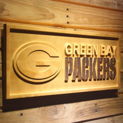 Green Bay Packers Wood Sign neon sign LED