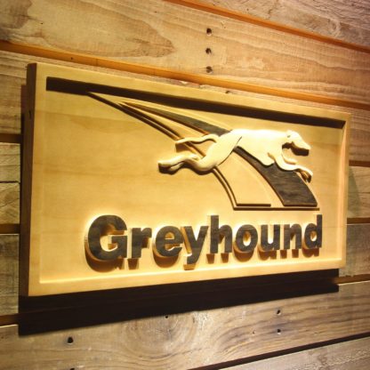 Greyhound Wood Sign neon sign LED