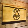 HIM Heartagram Wood Sign
