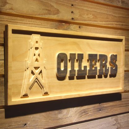 Houston Oilers 1980-1996 Wood Sign - Legacy Edition neon sign LED