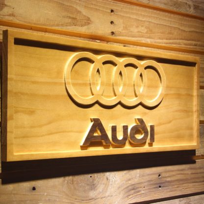 Audi Wood Sign neon sign LED