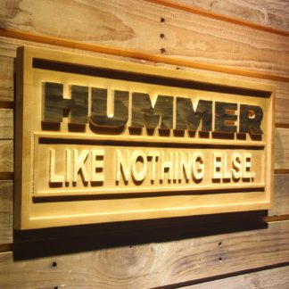Hummer Like Nothing Else Wood Sign neon sign LED