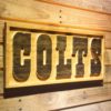 Indianapolis Colts Text Wood Sign