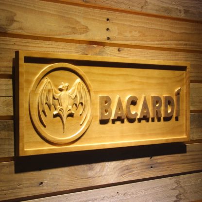 Bacardi Wood Sign neon sign LED