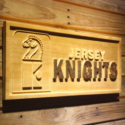 Jersey Knights Wood Sign - Legacy Edition neon sign LED