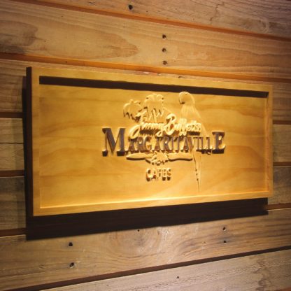 Jimmy Buffett`s Margaritaville Cafe Logo Wood Sign neon sign LED