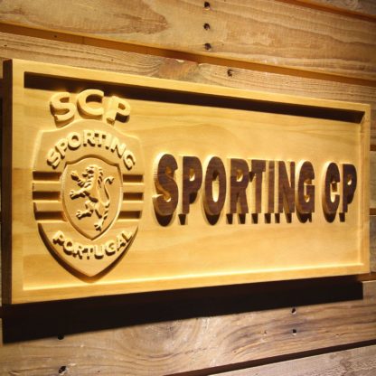 Lisbon Sporting Clube de Portugal Wood Sign neon sign LED