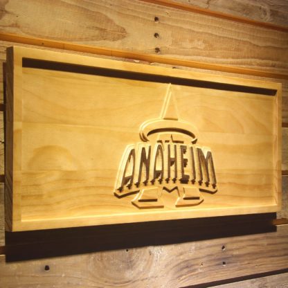 Los Angeles Angels of Anaheim 1997-2001 Anaheim Halo Logo Wood Sign - Legacy Edition neon sign LED