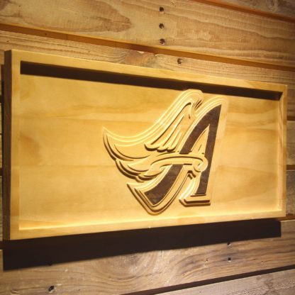 Los Angeles Angels of Anaheim 1997-2001 Winged A Logo Wood Sign - Legacy Edition neon sign LED