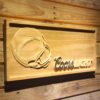 Los Angeles Chargers Coors Light Helmet Wood Sign