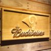 Los Angeles Rams Budweiser Wood Sign